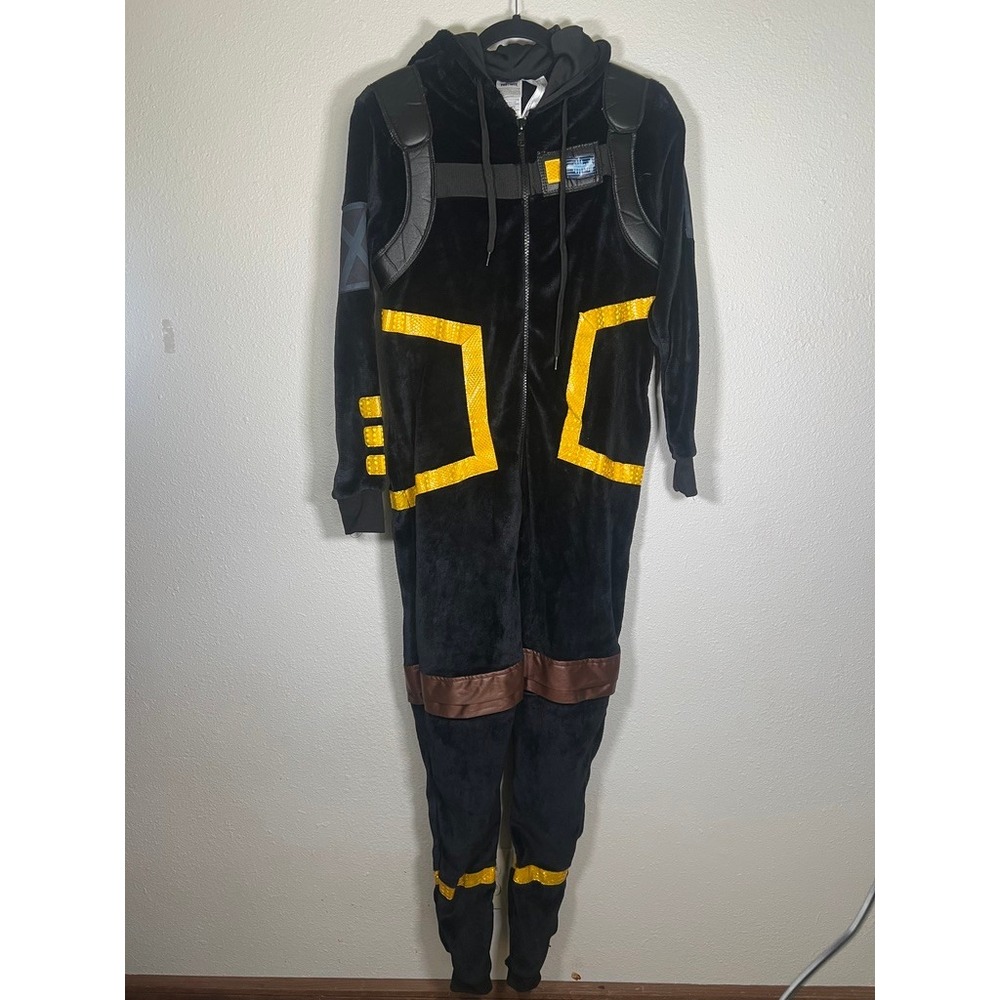 Fortnite Dark Voyager Union Suit Costume Teen Cosplay Halloween GamerHooded